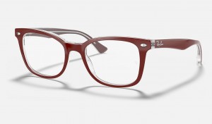 Ray Ban RB5285 Optics Men's Eyeglasses Burgundy | 54061-IJWV