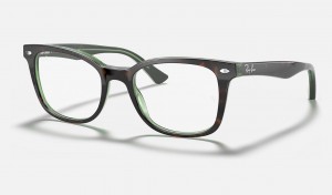 Ray Ban RB5285 Optics Men's Eyeglasses Green | 24351-LYOV