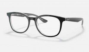 Ray Ban RB5356 Optics Men's Eyeglasses Black | 85630-BOMG