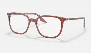 Ray Ban RB5362 Optics Men's Eyeglasses Brown | 25013-VEJZ