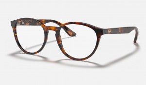 Ray Ban RB5380 Optics Men's Eyeglasses Brown | 60729-YVZW