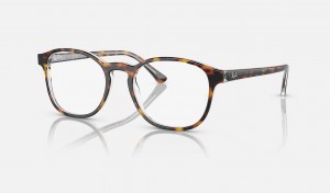 Ray Ban RB5417 Optics Men's Eyeglasses Brown | 16837-YZDE