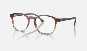 Ray Ban RB5417 Optics Men's Eyeglasses Brown | 27314-AXUB