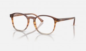 Ray Ban RB5417 Optics Men's Eyeglasses Brown | 46319-QVLE