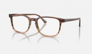 Ray Ban RB5418 Optics Men's Eyeglasses Brown | 85123-MESB