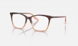 Ray Ban RB5422 Optics Women's Eyeglasses Brown | 42703-GKCA