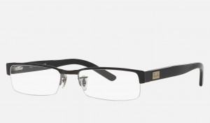 Ray Ban RB6182 Men's Eyeglasses Black | 41928-EYDM