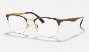 Ray Ban RB6346 Optics Men's Eyeglasses Gold | 54213-FRBS