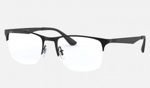 Ray Ban RB6362 Optics Men's Eyeglasses Black | 62731-JQGM