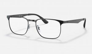 Ray Ban RB6363 Optics Men's Eyeglasses Black | 83072-GJXT