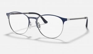 Ray Ban RB6375 Optics Men's Eyeglasses Blue | 39826-GUON