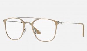 Ray Ban RB6377 Optics Men's Eyeglasses Brown | 46791-EIWP