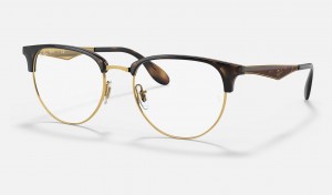 Ray Ban RB6396 Optics Men's Eyeglasses Gold | 25684-BTMD