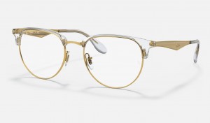 Ray Ban RB6396 Optics Men's Eyeglasses Gold | 70238-JROV