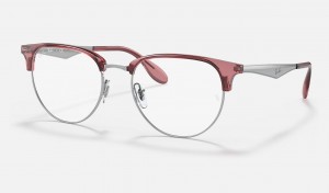 Ray Ban RB6396 Optics Men's Eyeglasses Red | 28793-MKLZ