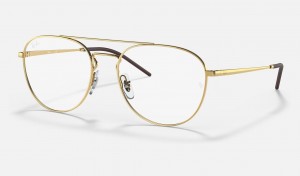 Ray Ban RB6414 Optics Men's Eyeglasses Gold | 01583-ZTJD