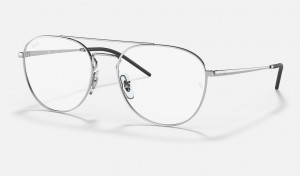 Ray Ban RB6414 Optics Men's Eyeglasses Silver | 84765-CEBJ