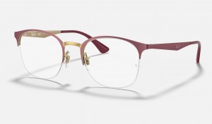 Ray Ban RB6422 Optics Women's Eyeglasses Burgundy | 46031-ONCT