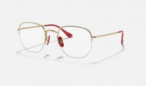 Ray Ban RB6448m Scuderia Ferrari Collection Women's Eyeglasses Gold | 32198-DBSU