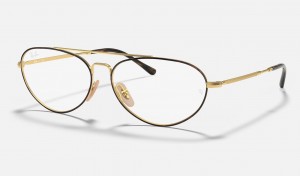 Ray Ban RB6454 Optics Men's Eyeglasses Gold | 31769-JXIB