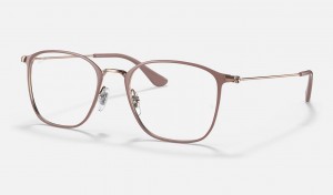 Ray Ban RB6466 Optics Women's Eyeglasses Beige | 43267-MPLY