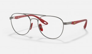 Ray Ban RB6473m Scuderia Ferrari Collection Men's Eyeglasses Grey | 38601-SARY