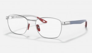 Ray Ban RB6480m Scuderia Ferrari Collection Women's Eyeglasses Silver | 90285-HQOT