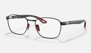 Ray Ban RB6480m Scuderia Ferrari Collection Women's Eyeglasses Black | 38046-EBAQ