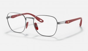 Ray Ban RB6484m Scuderia Ferrari Collection Men's Eyeglasses Grey | 57936-YXHQ