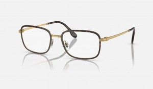 Ray Ban RB6495 Optics Men's Eyeglasses Gold | 73652-HWST