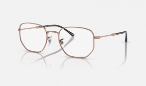 Ray Ban RB6496 Optics Women's Eyeglasses Gold | 40736-AHBR