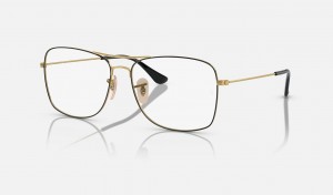 Ray Ban RB6498 Optics Men's Eyeglasses Gold | 41675-FJSU