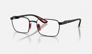 Ray Ban RB6507m Optics Scuderia Ferrari Collection Men's Eyeglasses Black | 78315-IMXD