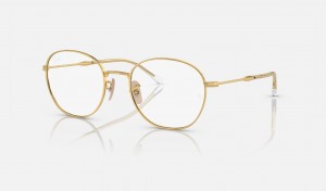 Ray Ban RB6509 Optics Men's Eyeglasses Gold | 03124-VWBZ