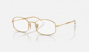 Ray Ban RB6510 Optics Men's Eyeglasses Gold | 47398-JZKL