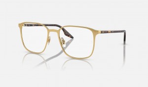 Ray Ban RB6512 Optics Men's Eyeglasses Gold | 62984-CDSZ