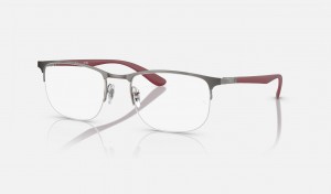 Ray Ban RB6513 Optics Men's Eyeglasses Grey | 73124-JCGU