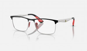 Ray Ban RB6516m Optics Scuderia Ferrari Collection Men's Eyeglasses Black | 51086-OGWF