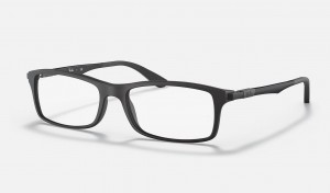 Ray Ban RB7017 Optics Men's Eyeglasses Black | 03862-VAYF