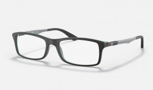 Ray Ban RB7017 Optics Men's Eyeglasses Black | 90327-MQOP