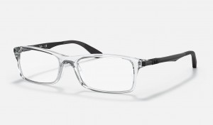 Ray Ban RB7017 Optics Men's Eyeglasses Silver | 56047-UQLY