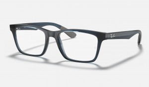 Ray Ban RB7025 Optics Men's Eyeglasses Blue | 02145-LIBZ