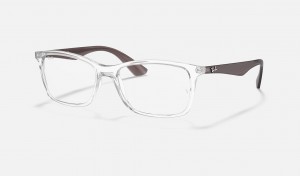 Ray Ban RB7047 Optics Men's Eyeglasses Silver | 79013-HVEB