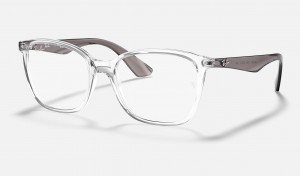 Ray Ban RB7066 Optics Men's Eyeglasses Silver | 50329-OEKU