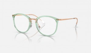 Ray Ban RB7140 Optics Women's Eyeglasses Green | 63792-JGLS