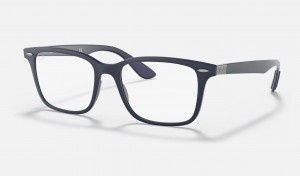 Ray Ban RB7144 Optics Men's Eyeglasses Blue | 71642-JXFC