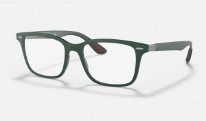 Ray Ban RB7144 Optics Women's Eyeglasses Green | 43157-YCFZ