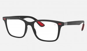 Ray Ban RB7144m Scuderia Ferrari Collection Men's Eyeglasses Black | 36204-XKTL