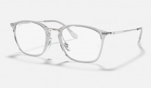 Ray Ban RB7164 Optics Men's Eyeglasses Silver | 07241-EKPH