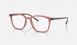 Ray Ban RB7185 Optics Women's Eyeglasses Brown | 61593-BASY